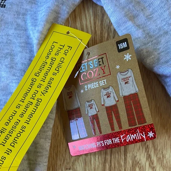 Baby Bear Kids Pajamas - 18 months. NWT - Picture 3 of 4